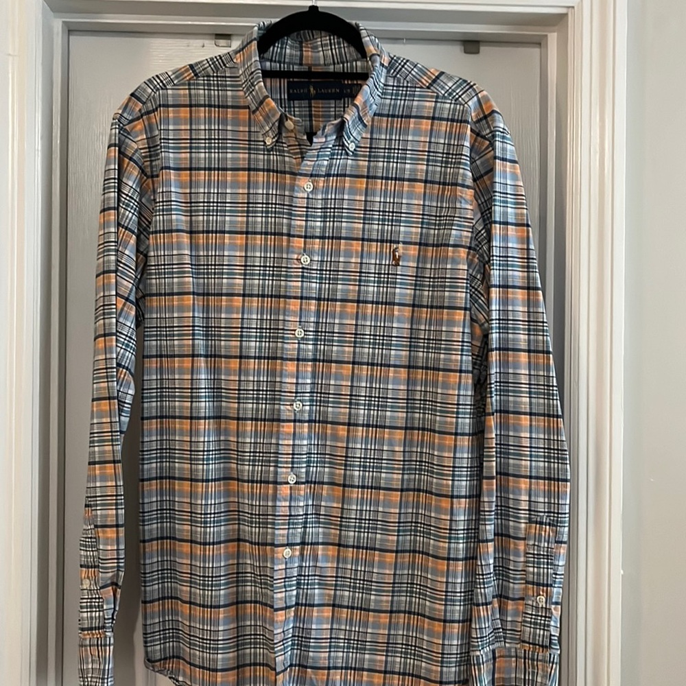 Ralph Lauren casual dress shirt. Heavyweight cotton. L